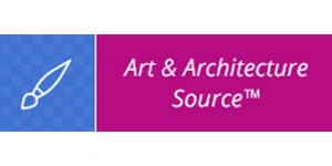 Logo de Art & Architecture Source, base de datos de arte y arquitectura.