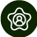 Ícono de perfil profesional en fondo verde