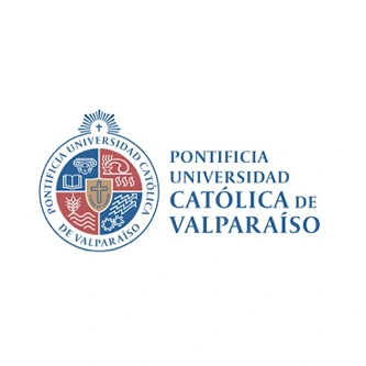 Logotipo institucional de la Pontificia Universidad Católica de Valparaíso.