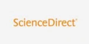 Logo de ScienceDirect, plataforma de revistas científicas del CRAI.