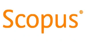 Logo de Scopus, base de datos internacional de publicaciones científicas.