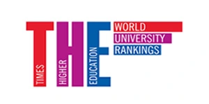 Logo de Times Higher Education, ranking mundial de universidades.