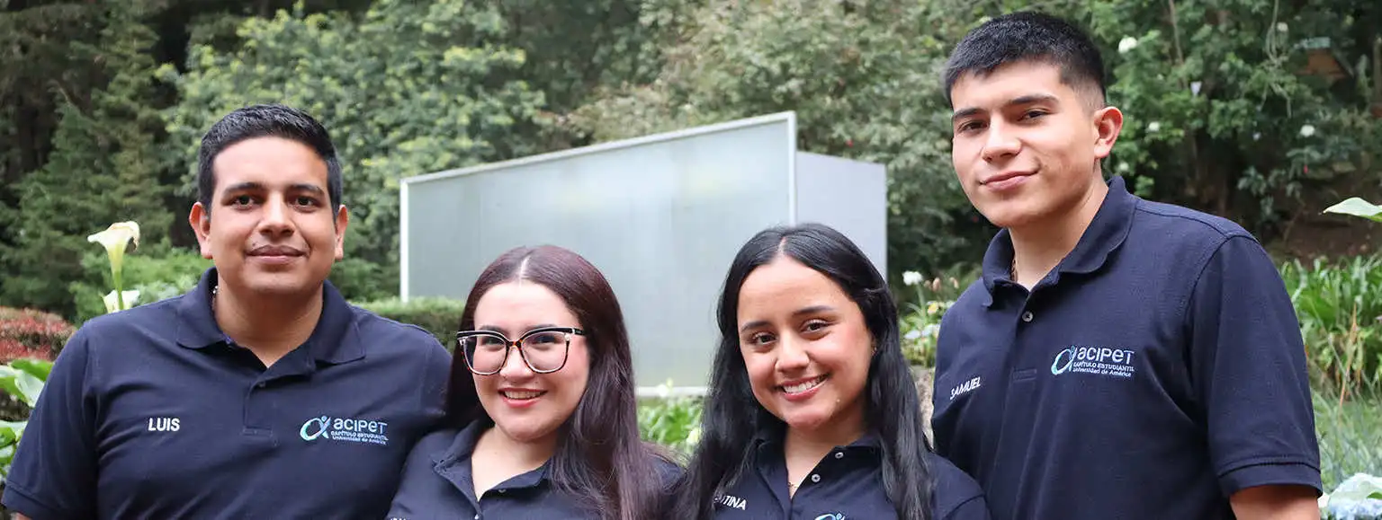Capítulo Estudiantil ACIPET Universidad de América: foto grupal de integrantes del capítulo.