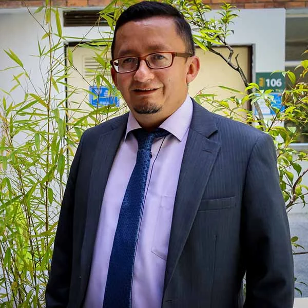 Juan Andrés Sandoval Herrera, docente de la Facultad de Ingenierías